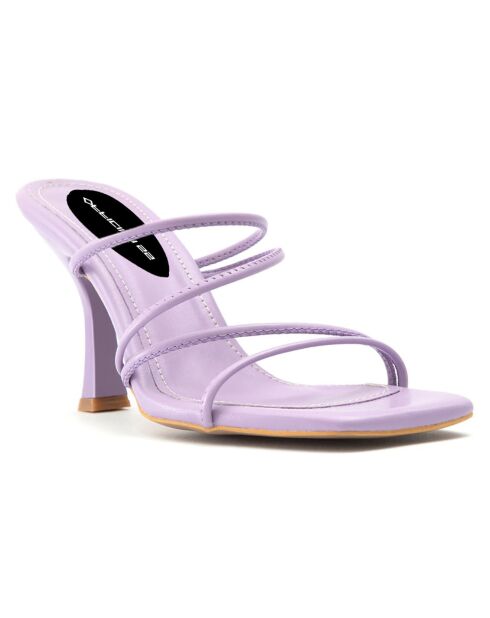 Mules Claire lilas - Talon 8 cm