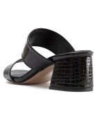 Mules Arielle noires - Talon 5.5 cm