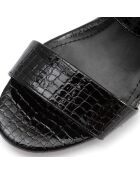 Mules Arielle noires - Talon 5.5 cm