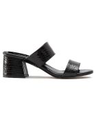 Mules Arielle noires - Talon 5.5 cm