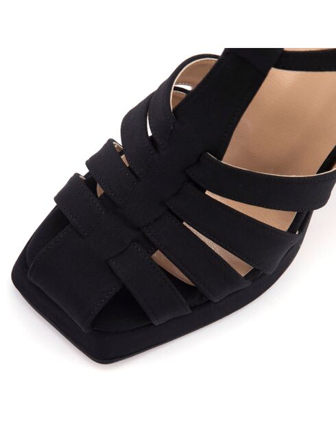 Sandales Suzanne noires - Talon 11 cm