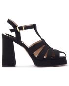 Sandales Suzanne noires - Talon 11 cm