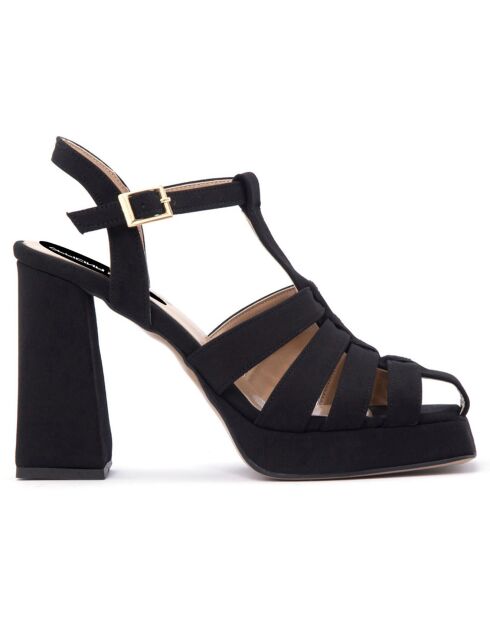 Sandales Suzanne noires - Talon 11 cm