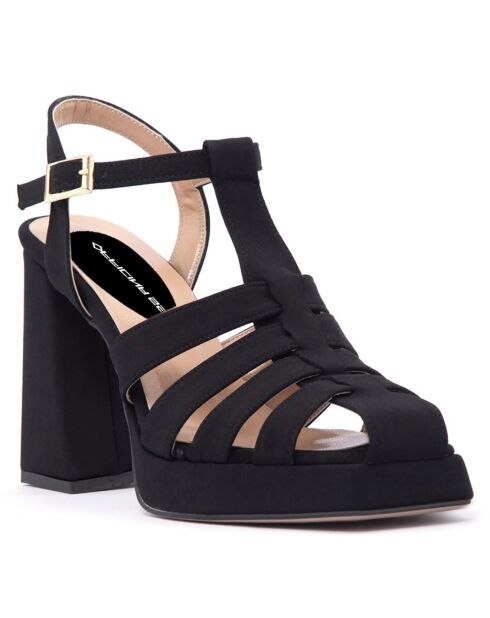Sandales Suzanne noires - Talon 11 cm
