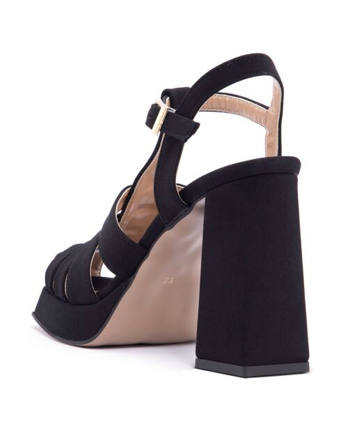 Sandales Suzanne noires - Talon 11 cm