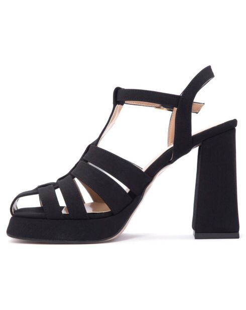 Sandales Suzanne noires - Talon 11 cm
