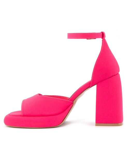 Sandales Paloma fuchsia - Talon 11 cm