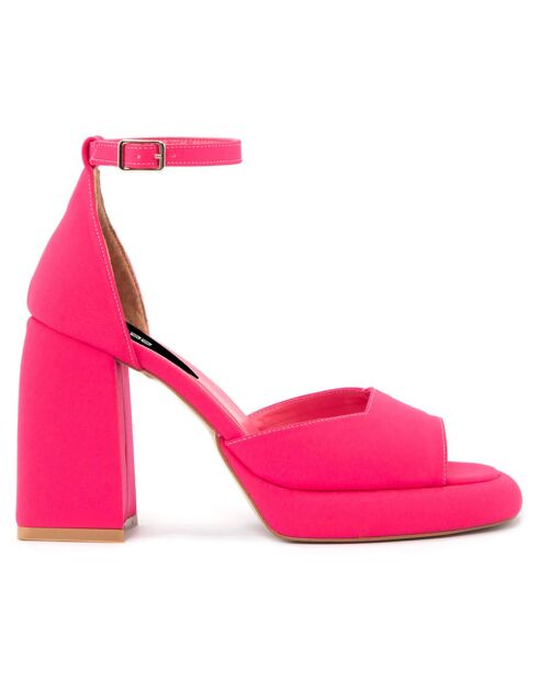 Sandales Paloma fuchsia - Talon 11 cm
