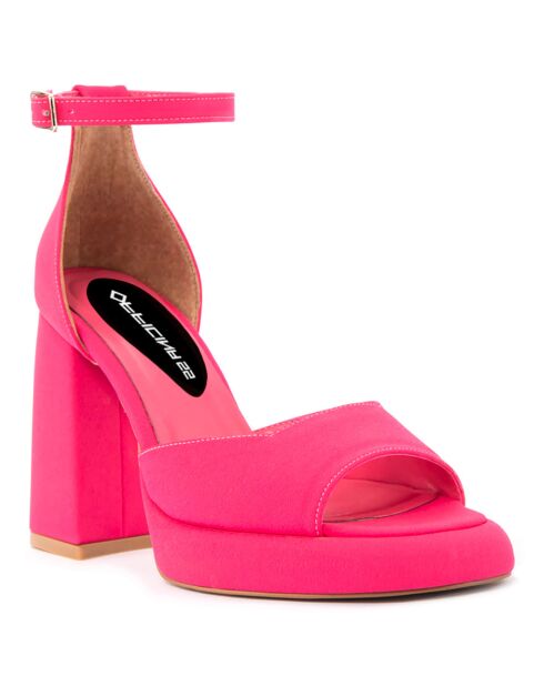 Sandales Paloma fuchsia - Talon 11 cm