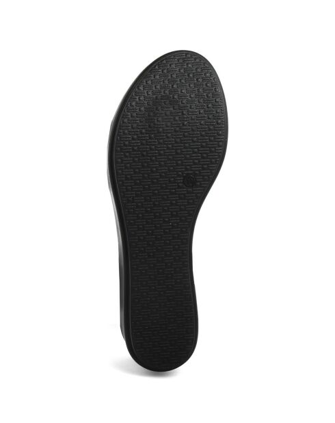 Sandales en Cuir Roma noires - Talon 6.7 cm