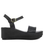 Sandales en Cuir Roma noires - Talon 6.7 cm