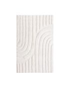 Tapis rectangulaire Rody toucher doux blanc cassé - 160x230 cm