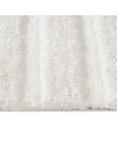 Tapis rectangulaire Rody toucher doux blanc cassé - 160x230 cm