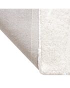 Tapis rectangulaire Rody toucher doux blanc cassé - 160x230 cm