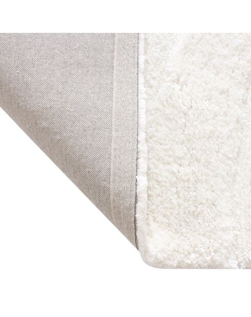 Tapis rectangulaire Rody toucher doux blanc cassé - 160x230 cm