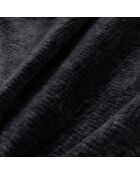Fauteuil Andrea en Velours texturé gris anthracite - 83x73x80 cm