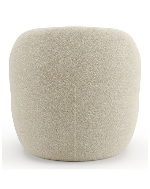 Fauteuil Eden en Bouclette crème - 73x76x76 cm