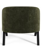 Fauteuil Plush  en Velours texturé kaki - 74x66.5x69 cm