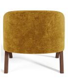 Fauteuil Plush Velours texturé moutarde - 74x66.5x69 cm