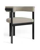 Sedia Grace Bouclette tortora - 59x54x74 cm