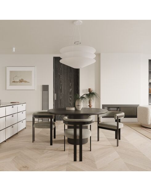 Silla Grace Bouclette marrón - 59x54x74 cm