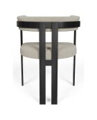 Sedia Grace Bouclette tortora - 59x54x74 cm