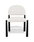 2 Chaises Milo Bouclette crème - 56.5x53x80 cm