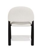2 Chaises Milo Bouclette crème - 56.5x53x80 cm
