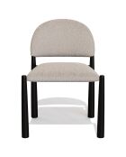 2 Chaises Milo Bouclette taupe - 56.5x53x80 cm