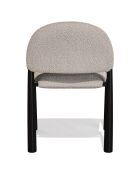 2 Chaises Milo Bouclette taupe - 56.5x53x80 cm