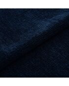 2 Chaises Milo en Velours texturé bleu foncé - 56.5x53x80 cm