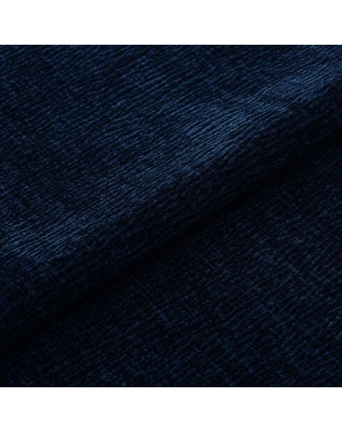 2 Chaises Milo en Velours texturé bleu foncé - 56.5x53x80 cm