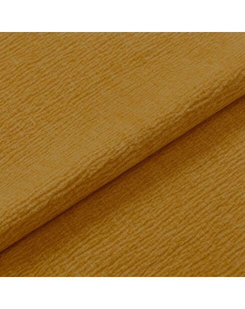 2 Chaises Milo en Velours texturé moutarde - 56.5x53x80 cm