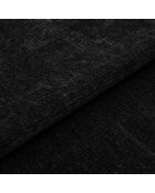 2 Chaises Milo en Velours texturé noires - 56.5x53x80 cm