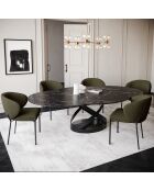 2 Chaises Luca Bouclette kaki - 60x56x79 cm