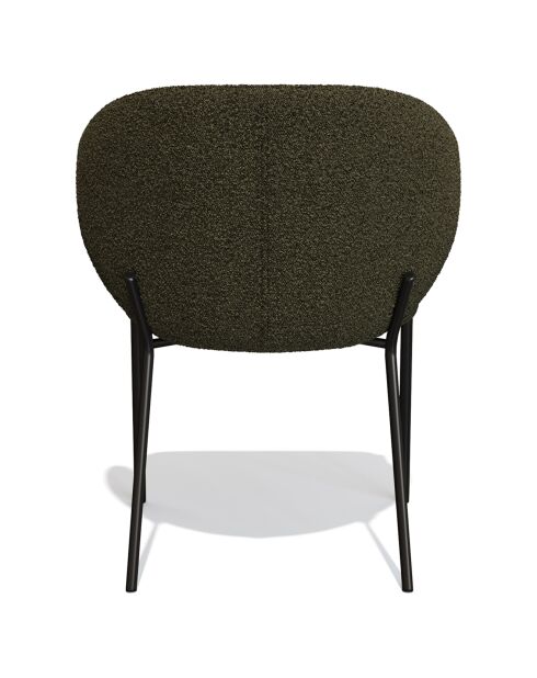 2 Chaises Luca Bouclette kaki - 60x56x79 cm