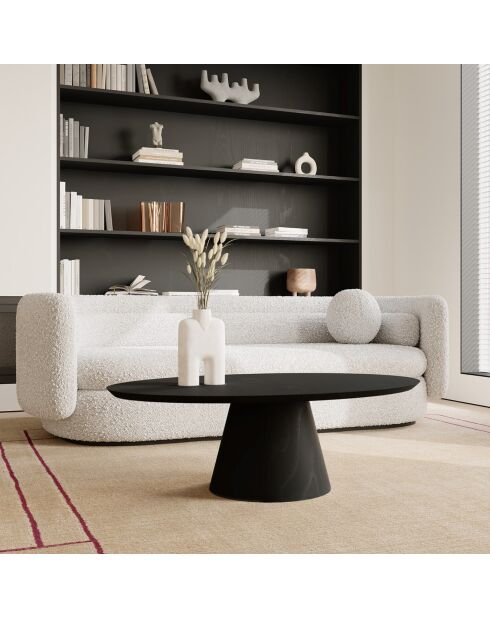 Table basse Alva noire - 120x60x40 cm