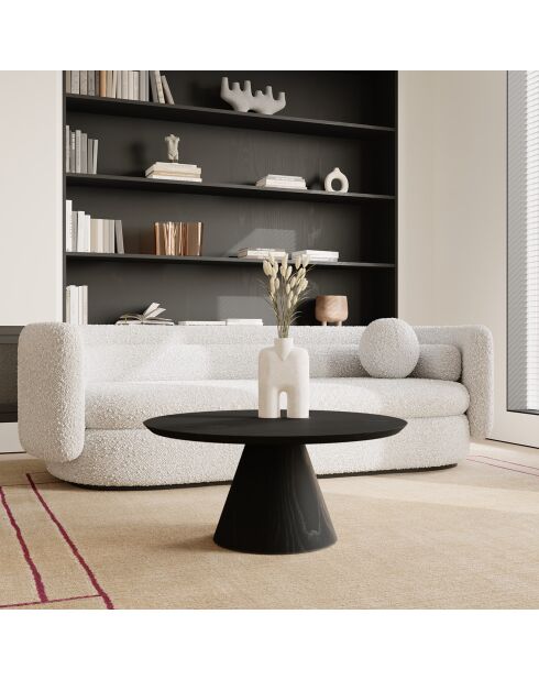 Table basse Tara noire - 80x40 cm