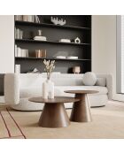 2 Tables basses gigognes Jari Noyer noyer - 60/45 cm