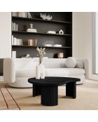 Table basse Alinn noire - 85x77x30 cm