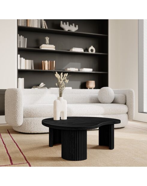 Table basse Alinn noire - 85x77x30 cm