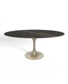 Table à manger Nymphéa Carrara carrara noir/doré - 75 x180 x90 cm