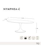 Table à manger Nymphéa Pandora pandora  - 75 x180 x90 cm