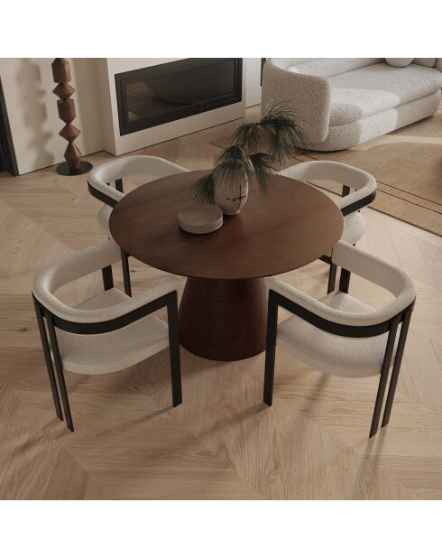 Tara notenhouten eettafel - 120x75,5 cm