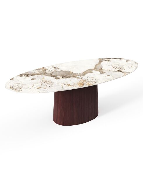 Table à manger Arlo pandora/noyer - 90x200x76 cm