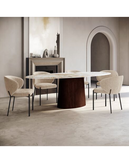 Tavolo da pranzo Arlo Pandora/in noce - 90x200x76 cm