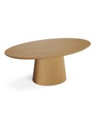 Table à manger Alvi chêne clair - 200x110x76 cm
