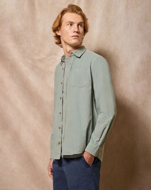 Chemise Massachusetts verte