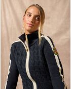 Cardigan Nautic Patch marine