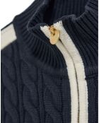 Cardigan Nautic Patch marine